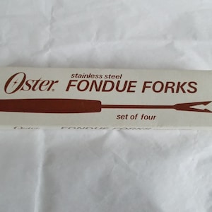 Vintage 4 Oster Stainless Steel Fondue Forks
