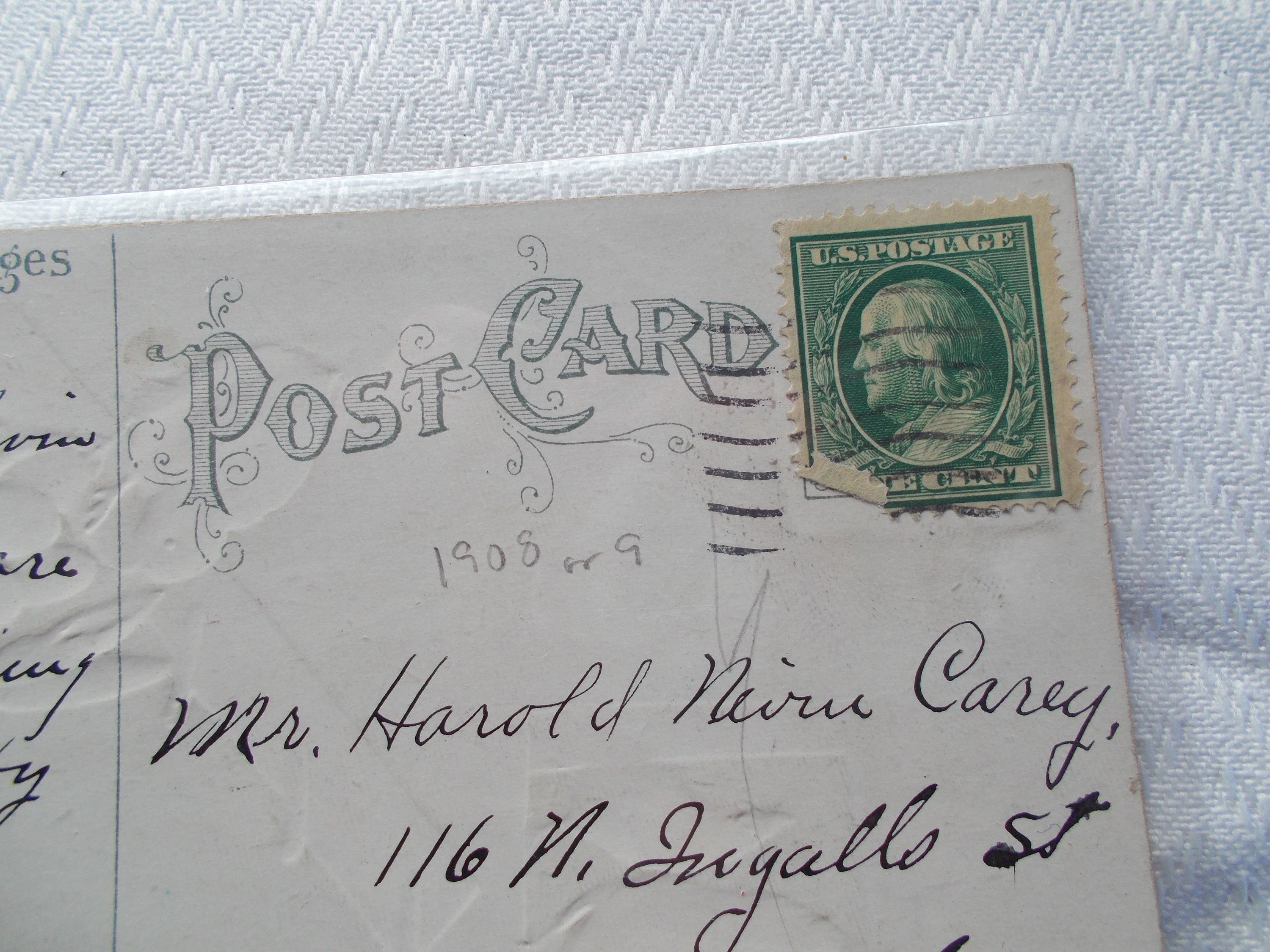 Antique Used 1908 or 1909 Easter Postcard - Etsy