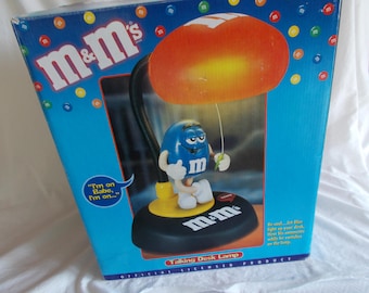 Blue M&M Talking Desk Lamp - Etsy