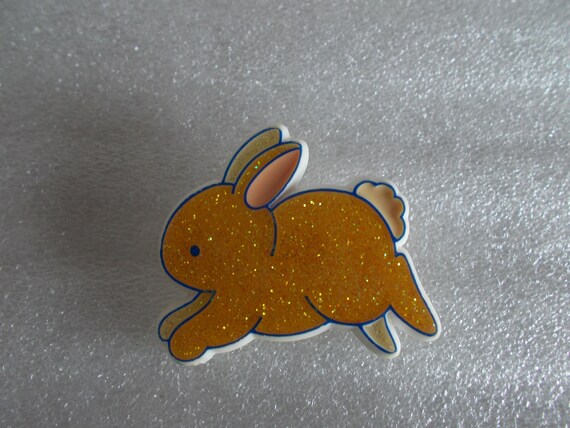 Vintage 2 Miniature  Easter Bunnies  Pin Brooch L… - image 6