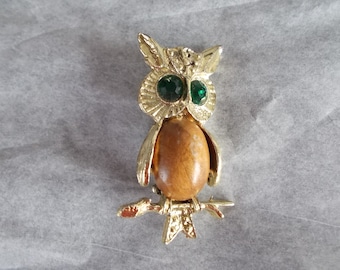 Vintage Owl Brooch