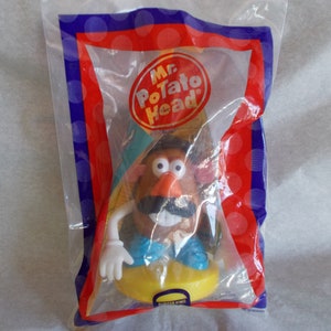 1998 Burger King Mr.Potato Head Spinner Toy New In Bag