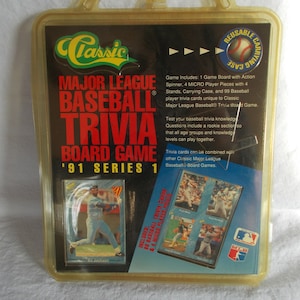 Vintage Classic Major League Baseball Trivia Board Game 1991 Series 1 New In Package // P