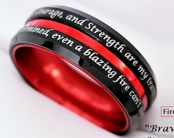 Firefighter Ring Etsy Firefighter Ring Etsy