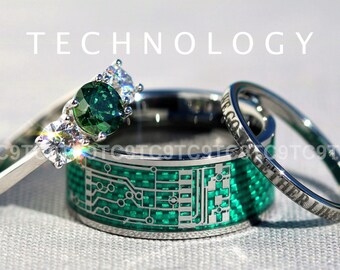 circuit board ring etsy