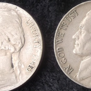 1940 p,d,s Jefferson Nickels, Good or Better