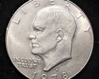 1978d Eisenhower Dollar, Clad, MS 63-64