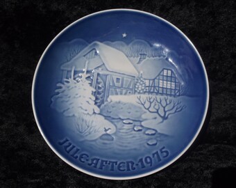 Bing & Grondahl, 1975 Christmas Plate, Jule After 1975, Copenhagen
