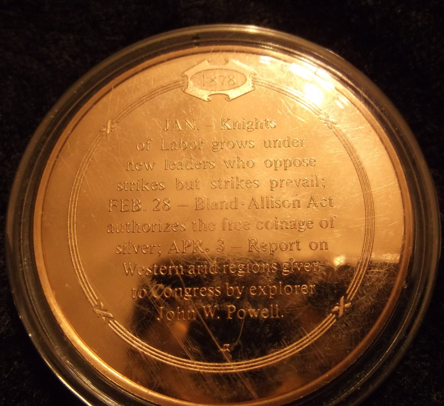 Knights of Labor January 1878 Franklin Mint Bronze Proof | Etsy Knights Of Labor Union