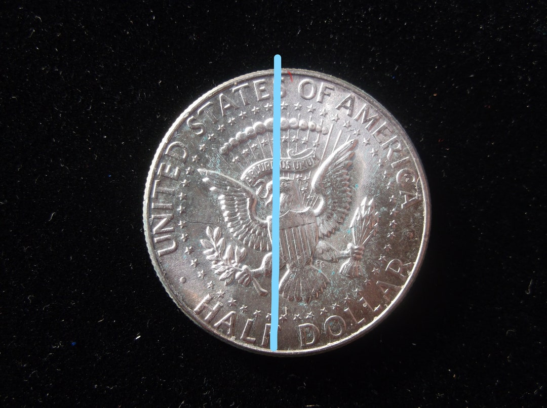 1964p Kennedy Half Dollar, Rotated Reverse, MS-64, - Etsy