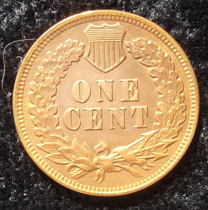 1899 Indian Head Penny MS65 4 Diamonds 1899 Indian Head Etsy