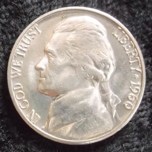 1960d Jefferson Nickel, MS-64+