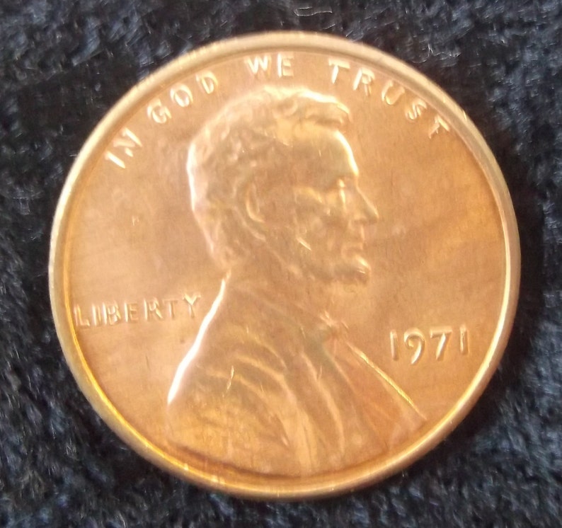 Birth Date 1971 Lincoln Penny Red MS 6566 1971 Lincoln Cent