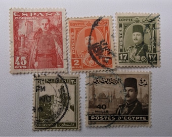 エジプト 切手セット エジプト切手8枚。エジプト切手コレクション（1960年代～1970年代頃