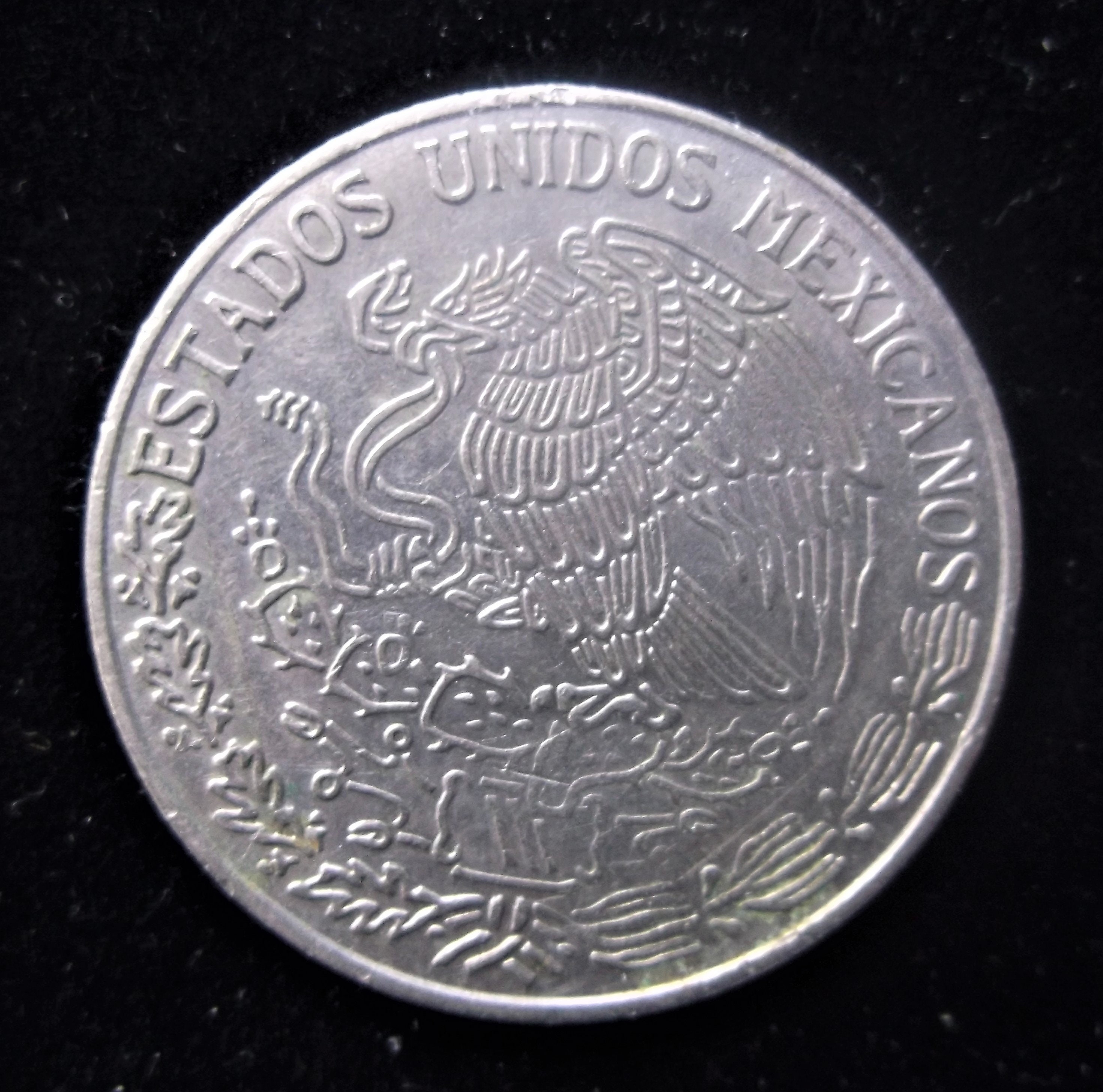 1979年メキシコ、1ペソ、厚めの日付、ミズーリ州、ダイブレイク、未