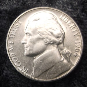1964d Jefferson Nickel, Full Steps...SUPER BUY!