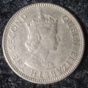 Belize, 1987 25 Cents, Queen Elizabeth II, KM#36