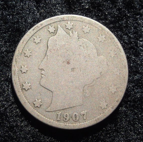 1907 Liberty Nickel, G-4 - Etsy