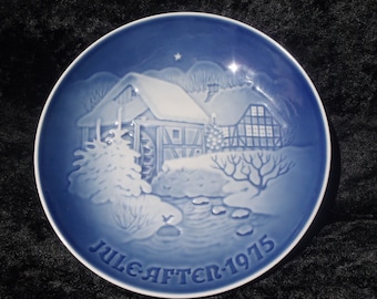Bing & Grondahl, 1975 Christmas Plate, Jule After 1975, Copenhagen