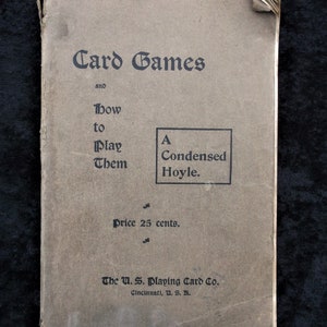 Kartenspiele und wie man sie spielt, von der Spielkartenfirma der Vereinigten Staaten, Cincinnati, 1904