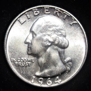 1964 Washington Silver Quarter, MS 65+++, Absolutely Beautiful !!! Philadelphia Mint