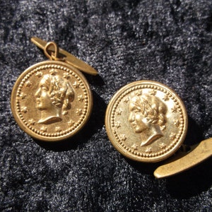 Vintage Classic Replica Coin Cuff Links