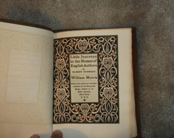 Little Journeys, William Morris, pub. by Roycrofters. 1900,