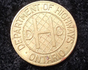 Ontario Department of Transportation Token, Burlington Bay Bridge, Garden City Skyway, Canadian token, medal