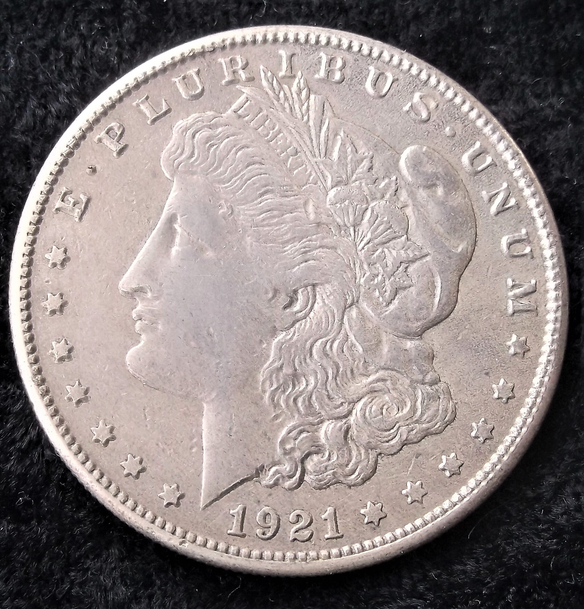 アメリカ 1921年 1ドル銀貨 モルガンダラー（極美～未使用