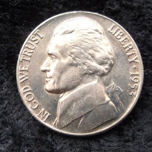 1953 Jefferson Nickel, MS 62
