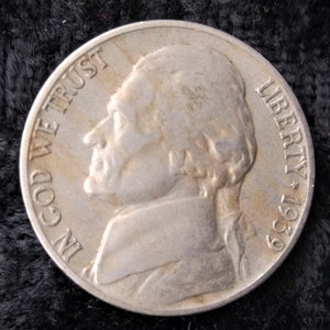 1939s Jefferson Nickel, Au-53, San Francisco Mint