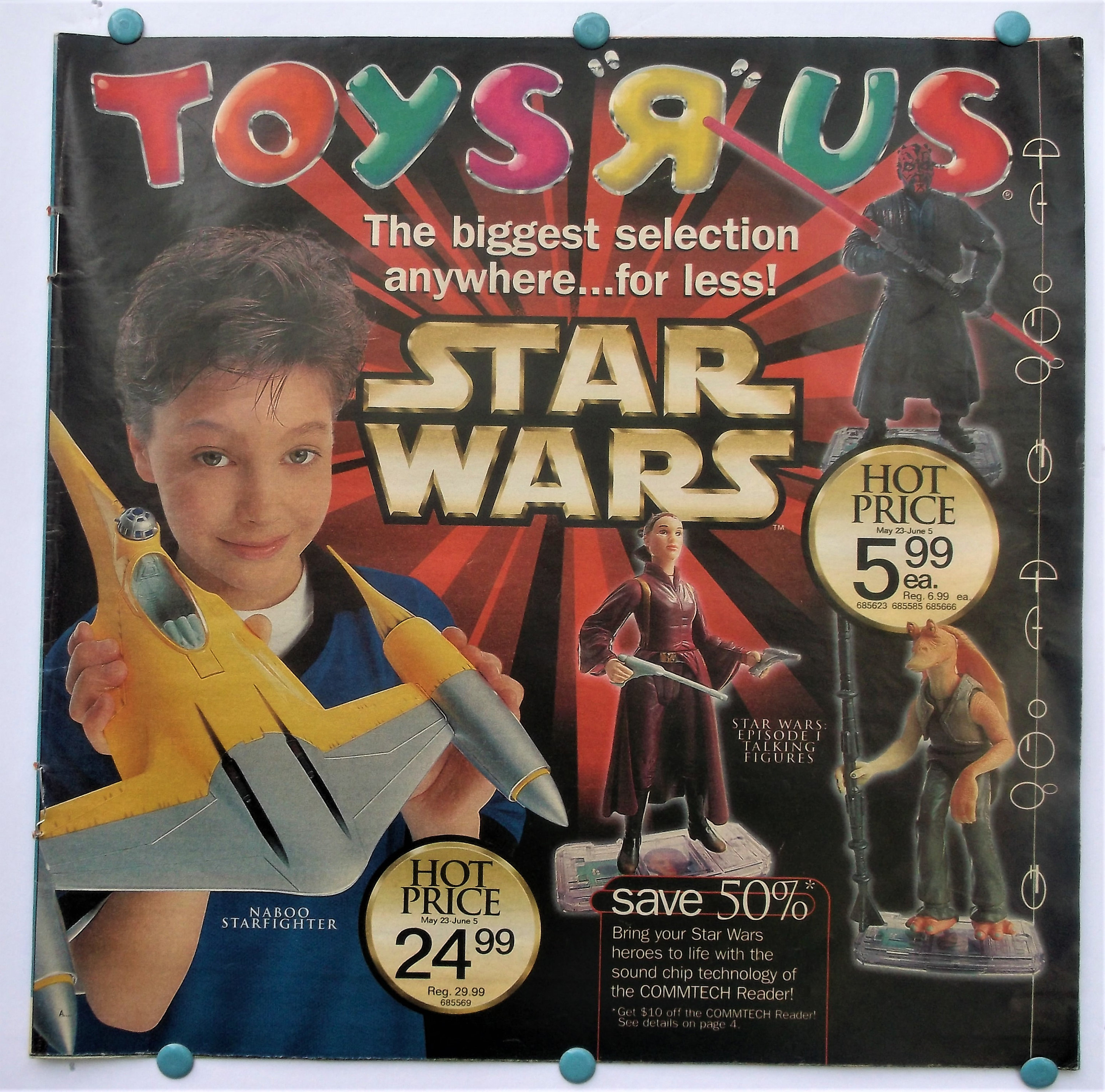 Reduced star Wars Episode I Ad Flyer Toys r Us Hans Solo