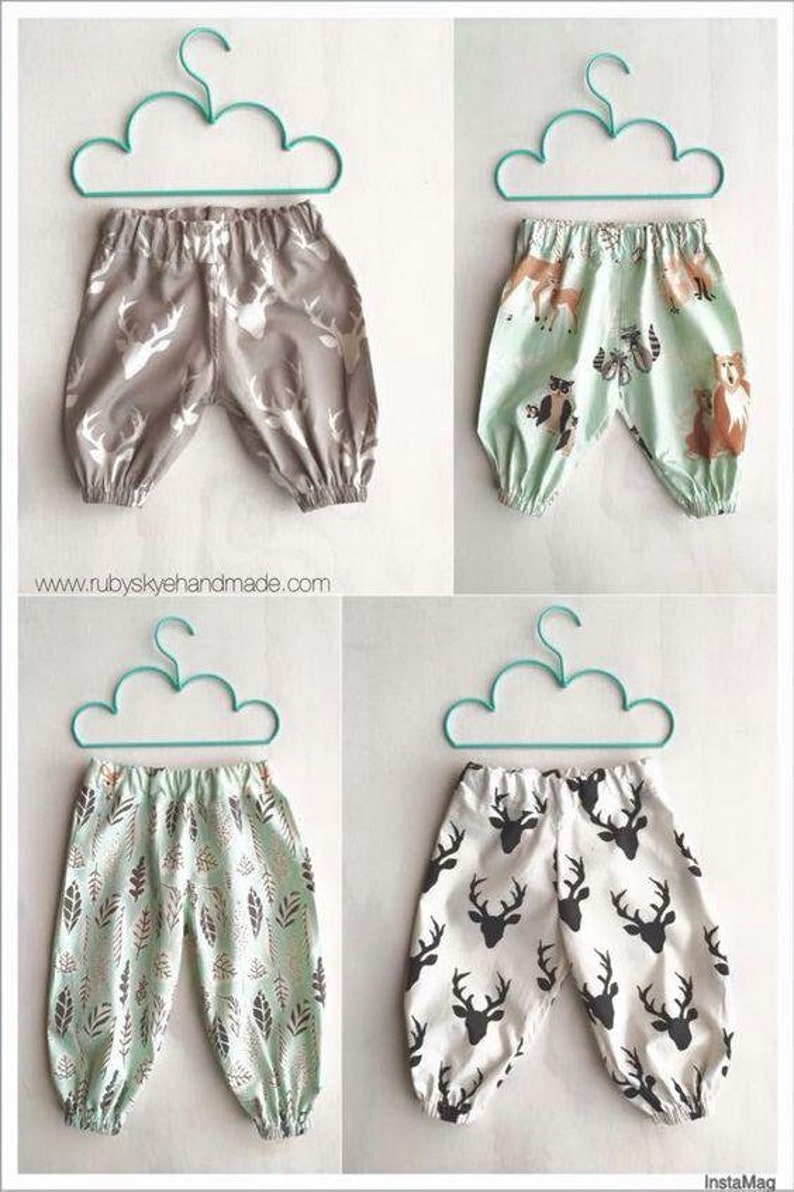 PATTERN Baby & Toddler Harem Pants Pattern PDF Sewing Etsy