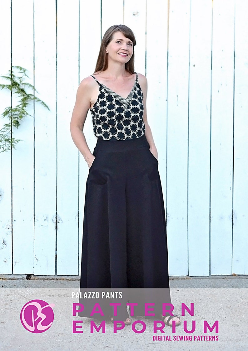 Palazzo Pants Sewing Pattern by Pattern Emporium Etsy UK