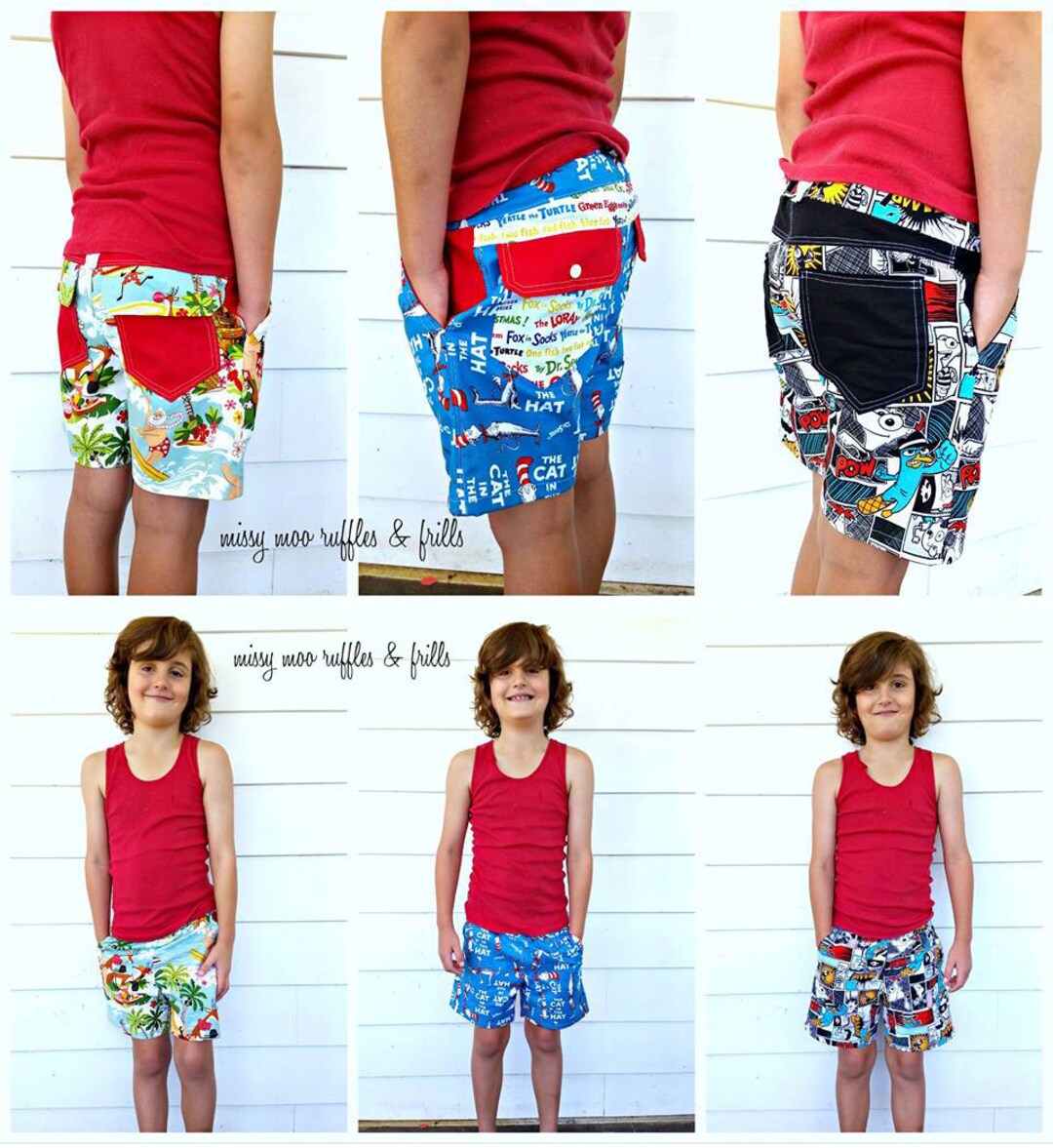 PATTERN: SHORTS Busy Boys Everyday Shorts PDF Sewing - Etsy Australia