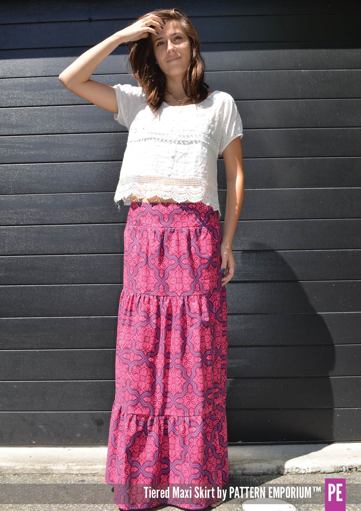 Ladies Tiered Maxi Skirt PATTERN PDF Sewing Pattern - Etsy