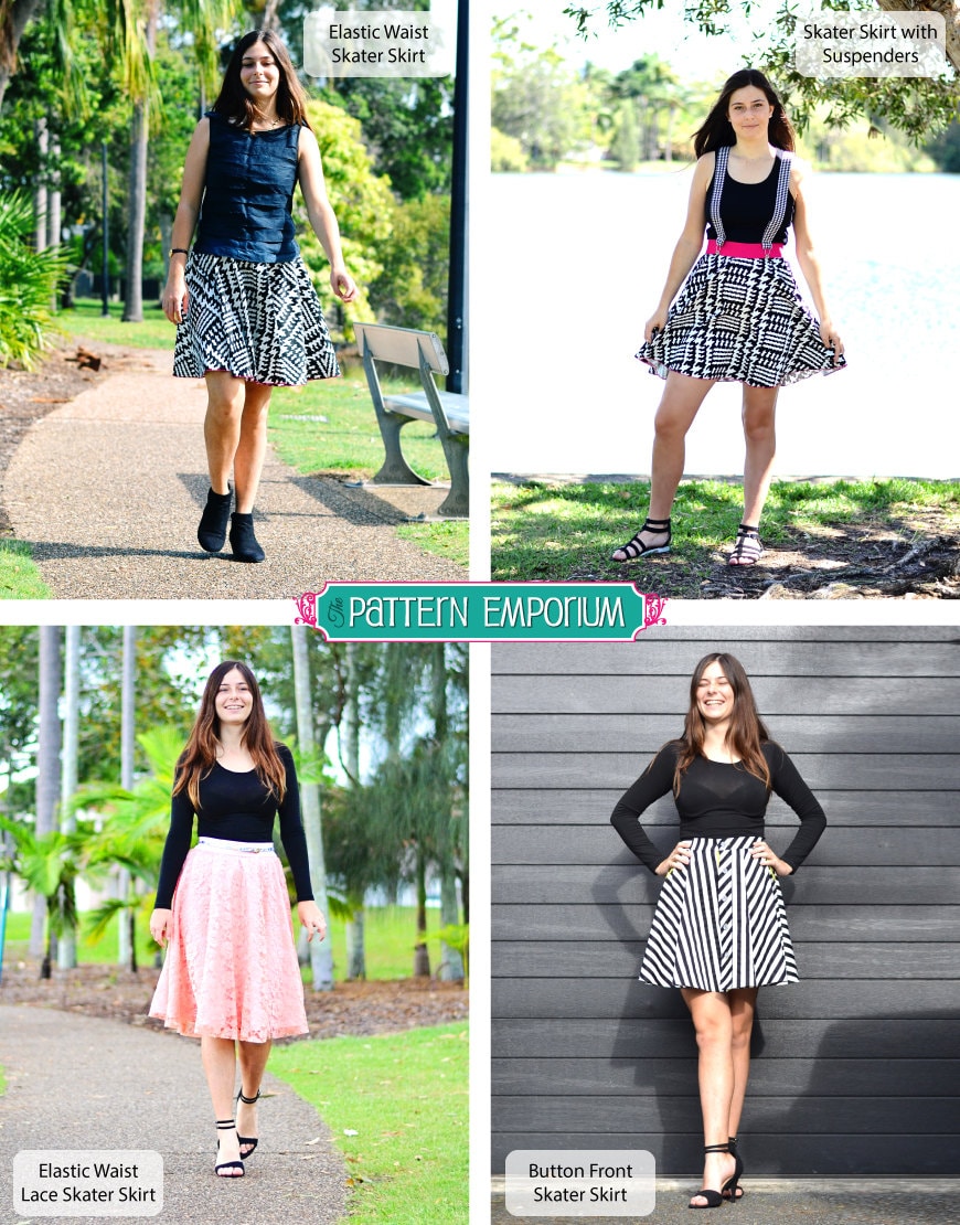 Circle Skater Skirt PATTERN PDF Pattern Sewing Pattern | Etsy