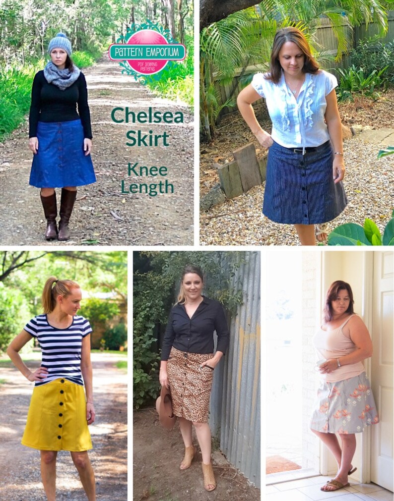 Ladies A-line Skirt PATTERN PDF Sewing Pattern Instant | Etsy