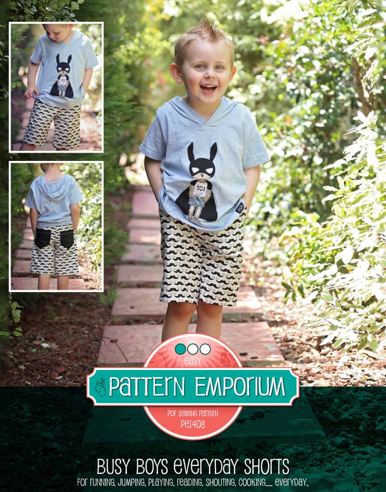 Boys Shorts PATTERN PDF Sewing Pattern Instant Download Etsy Australia