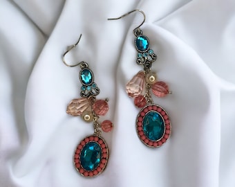 Upcycled y2k inspired earrings