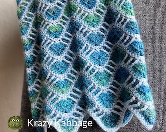 Crochet Pattern - Cascade Blanket - PDF Pattern - Instant Download