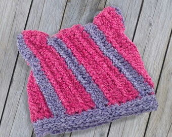 Crochet Pattern - Twisted Cat Hat - PDF Pattern - Instant Download