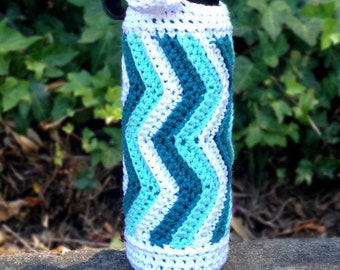 Crochet Pattern - Zig Zag Bottle Bag - PDF Pattern - Instant Download