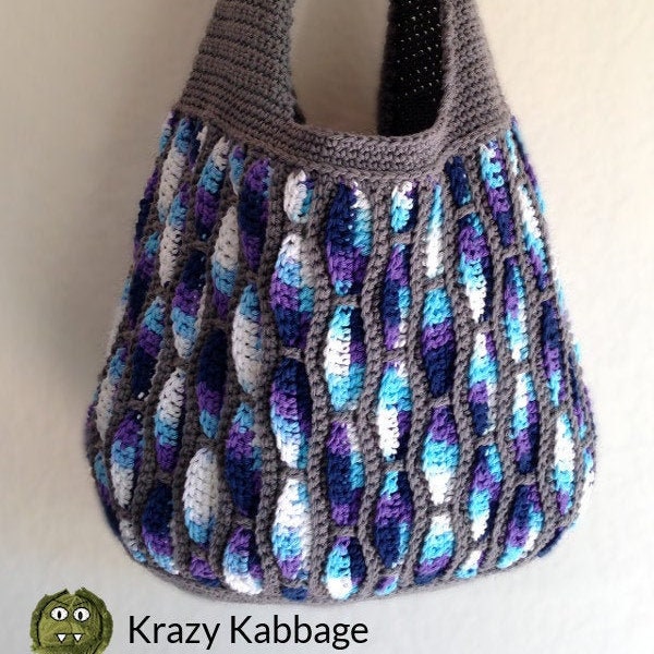 Crochet Pattern - Feather Storm Tote - PDF Pattern - Instant Download