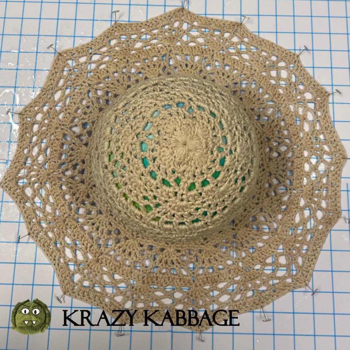 Crochet Pattern - English Garden Sun Hat - PDF Pattern - Instant ...