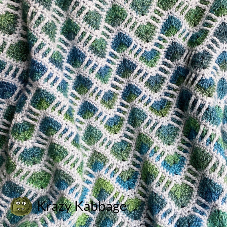 Crochet Pattern Cascade Blanket PDF Pattern Instant Download image 2