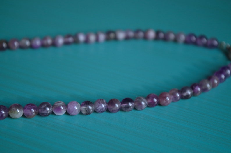 Star Seashell Amethyst Teardrop Stone Necklace