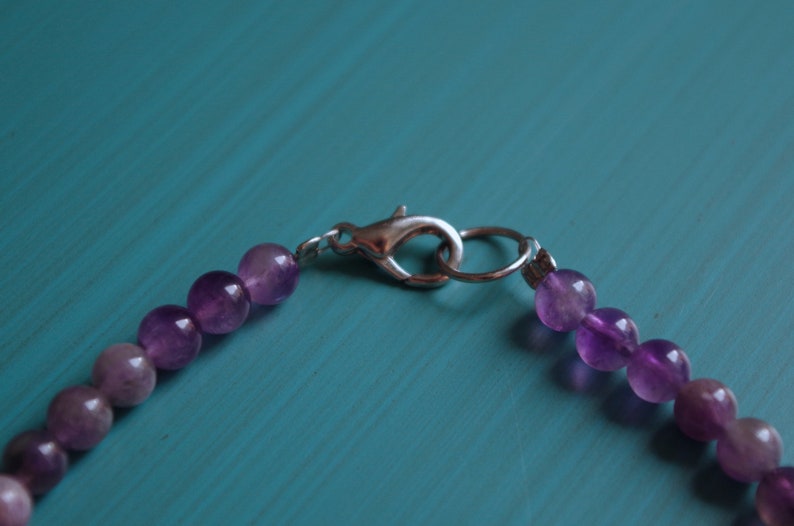Star Seashell Amethyst Teardrop Stone Necklace