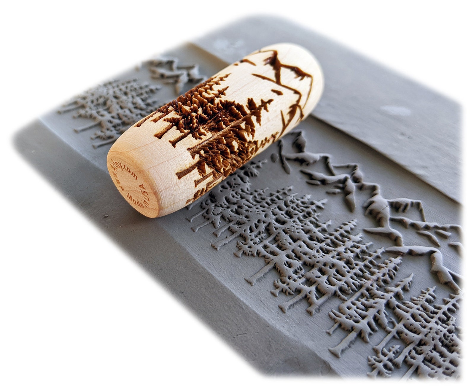 Handroller Stock Hand Roller - SD2261 Mountain Pine Trees Handroller 2
