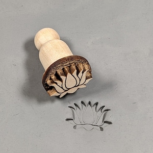 Stock Clay Stamp - Lotus flower (SD179)